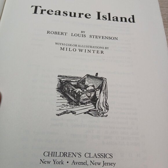 1986 Robert Louis Stevenson Treasure Island Hardcover McNally & Company - Picture 9 of 12